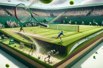 Como o piso de grama influencia o estilo de jogo em Wimbledon