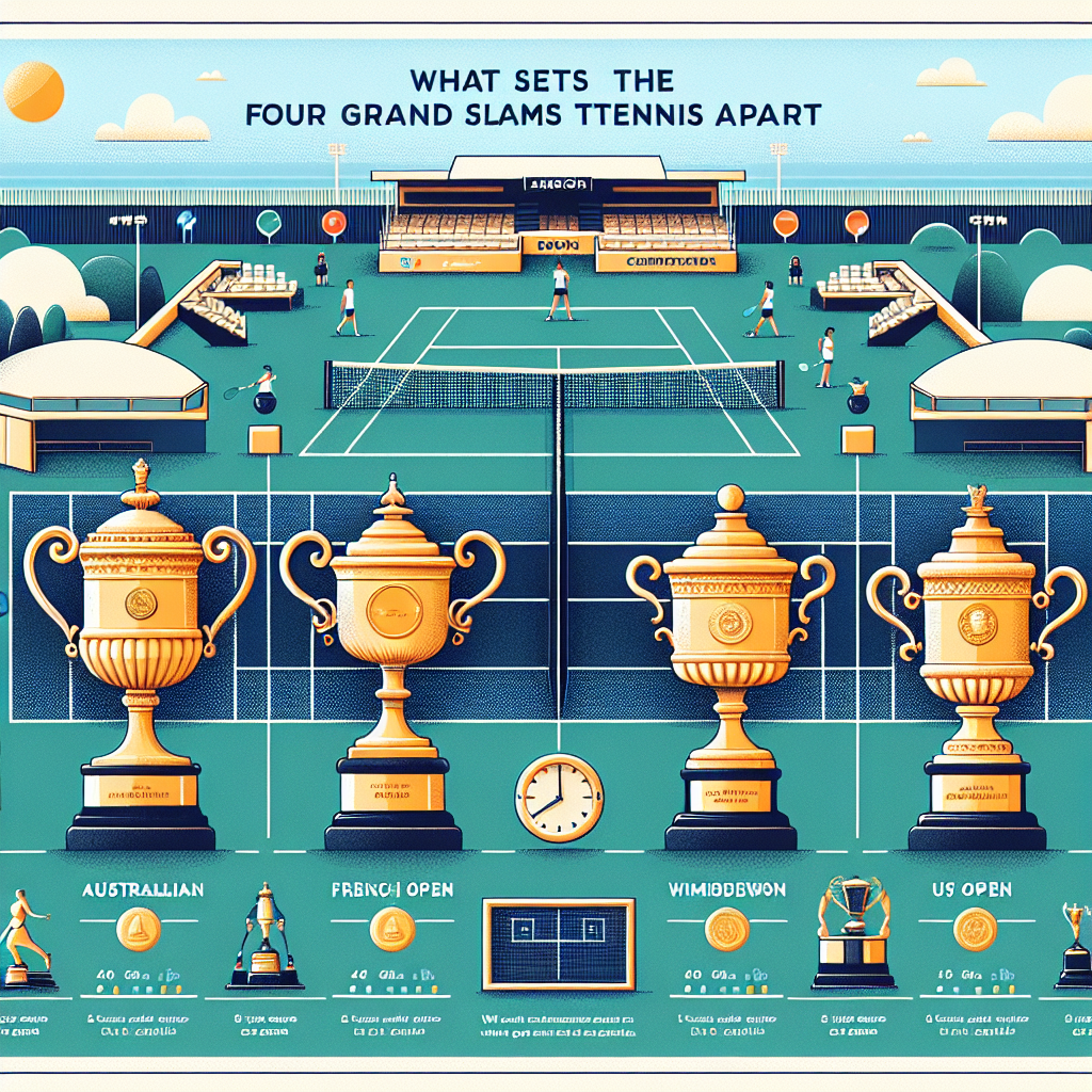 O que diferencia os quatro Grand Slams do tênis