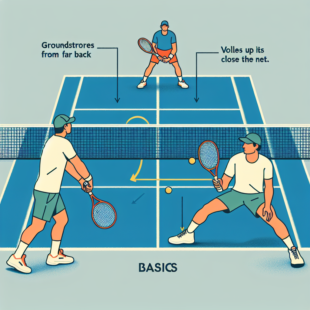 O que é jogo de fundo e jogo de rede no tênis