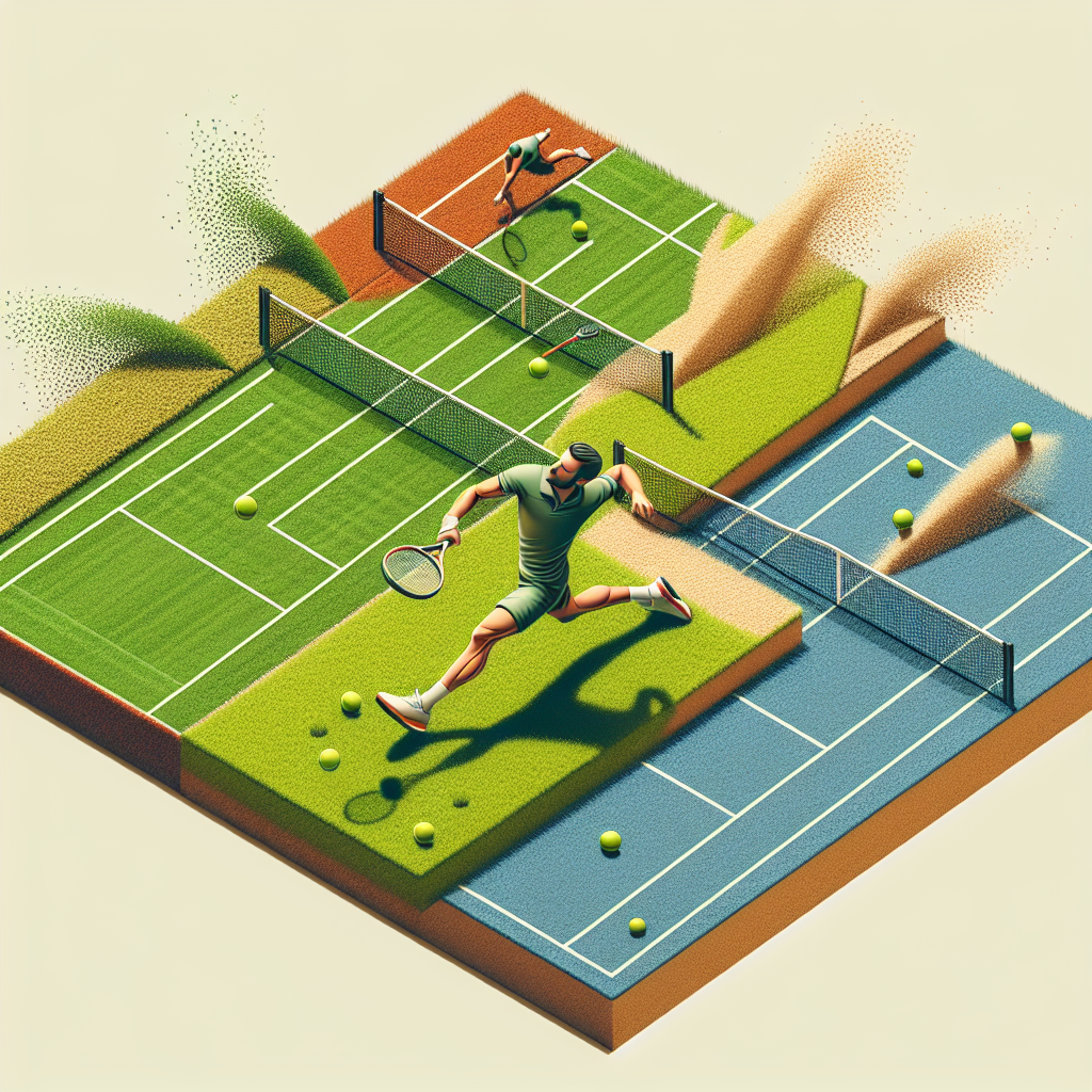 Como os pisos influenciam o desempenho no tênis