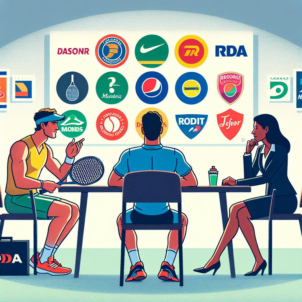 Como os tenistas profissionais escolhem seus patrocinadores