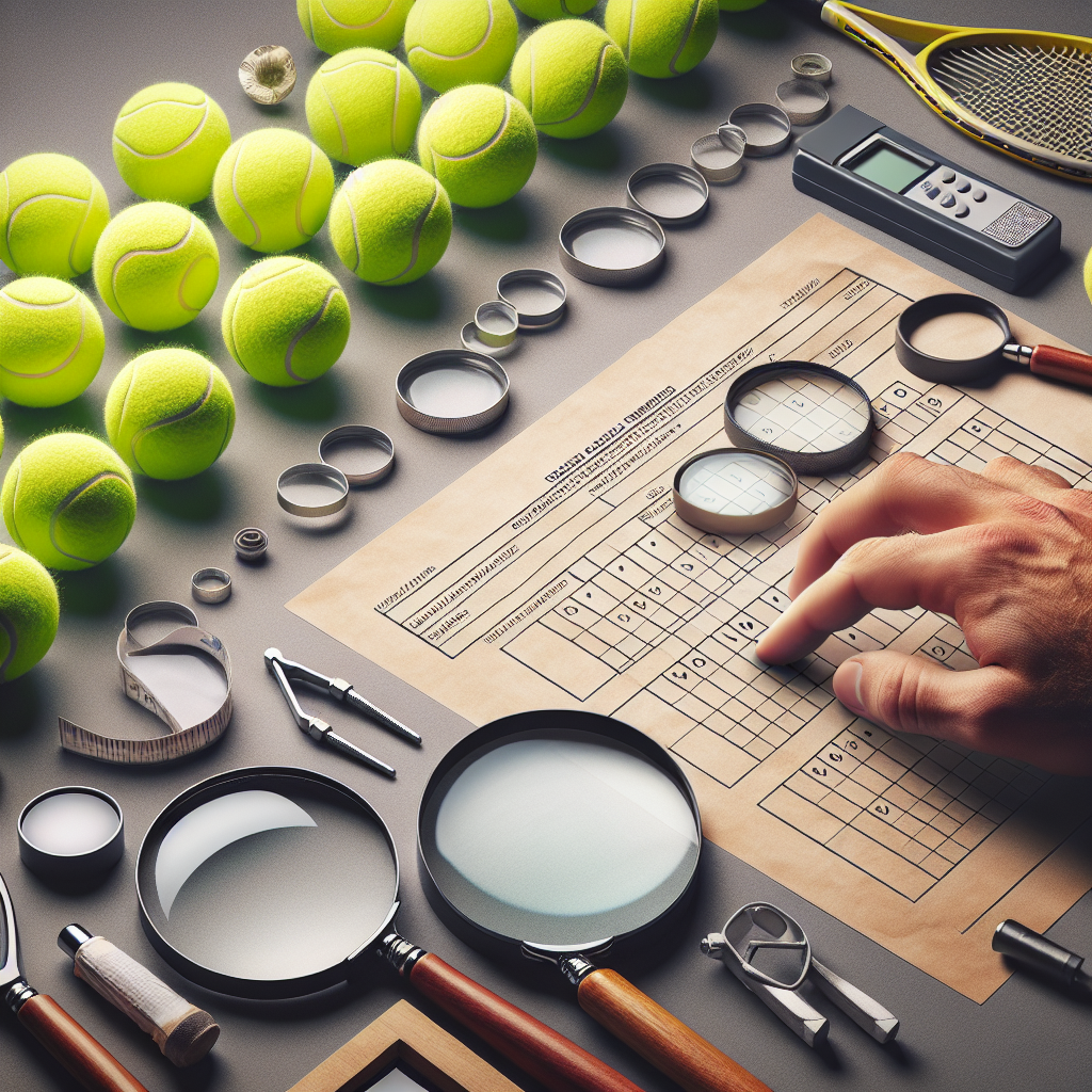 Como as bolas de tênis são escolhidas para os torneios profissionais